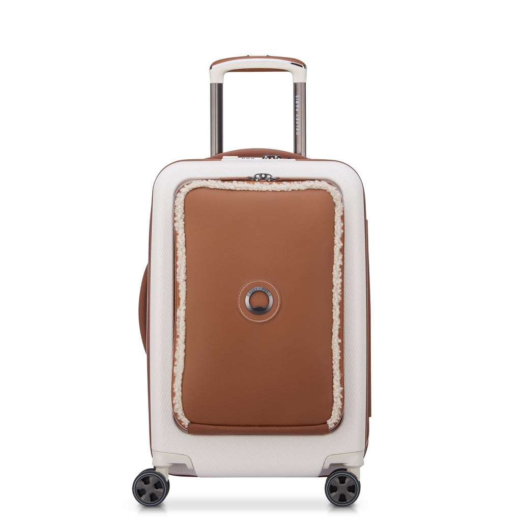 Delsey Paris, Chatelet leather and fur expandable, 55 cm, Angora - TROLERE - Delsey - Mirano - Delsey - Delsey Special - Trolere - Troler