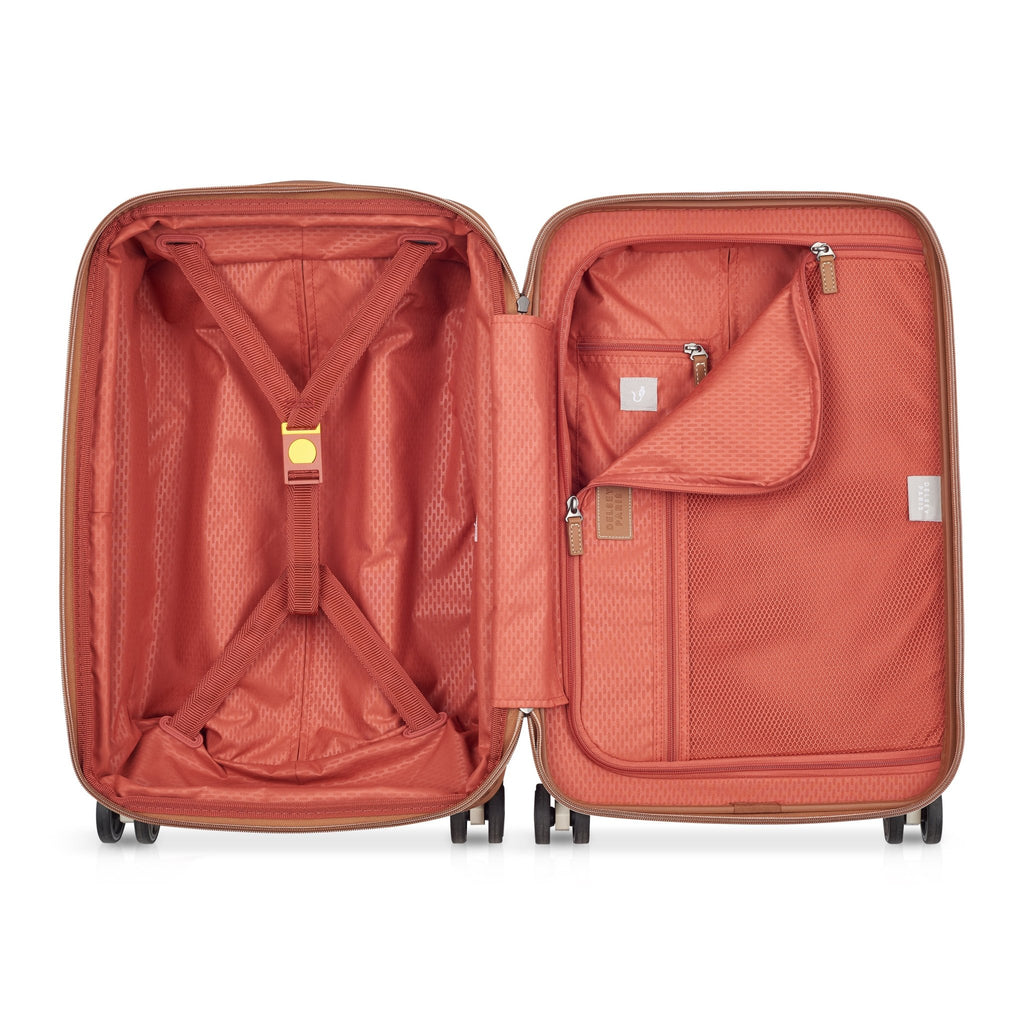 Delsey Paris, Chatelet leather and fur expandable, 55 cm, Angora - TROLERE - Delsey - Mirano - Delsey - Delsey Special - Trolere - Troler