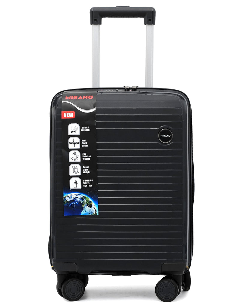 Troler Mirano Genoa, 45 cm, Negru - TROLERE - Mirano - Mirano - Black - Mirano - Trolere - Troler